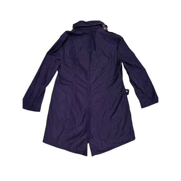 Burberry Brit Jacket Women's 12 Purple Nova Collar Back/Lining No Belt Or Hood‎